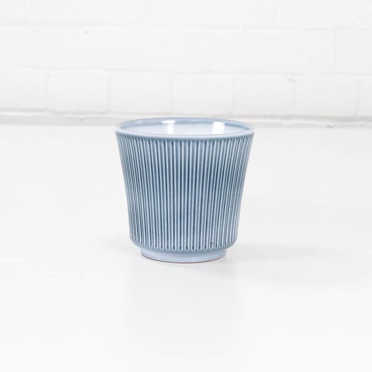 delphi ceramic plant pot blue