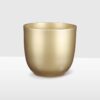 gold matte ceramic plant pot