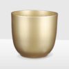 gold matte ceramic plant pot