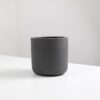 clay pot black 12cm plant planter