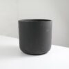 clay pot black 21cm plant planter