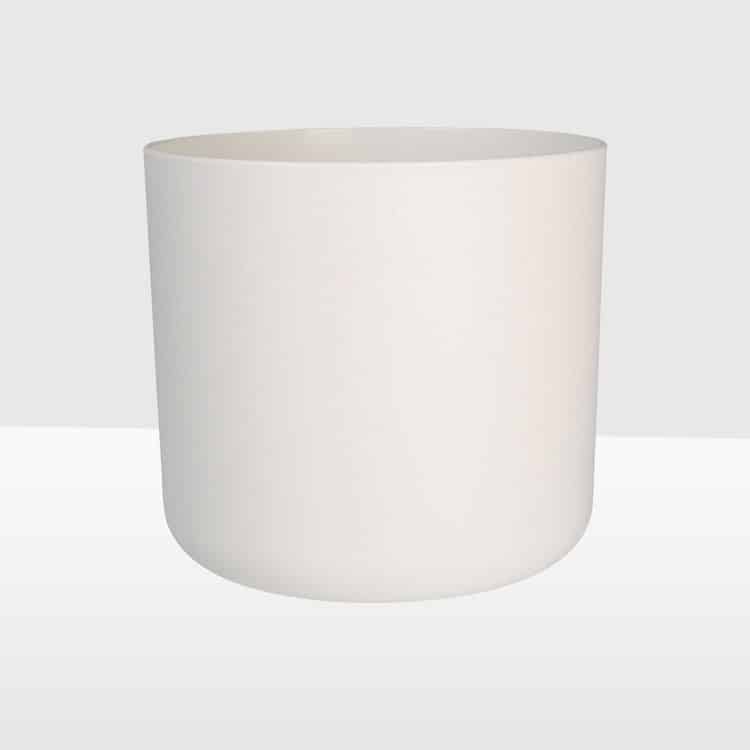 straight edged pot white 24cm elho indoor planter